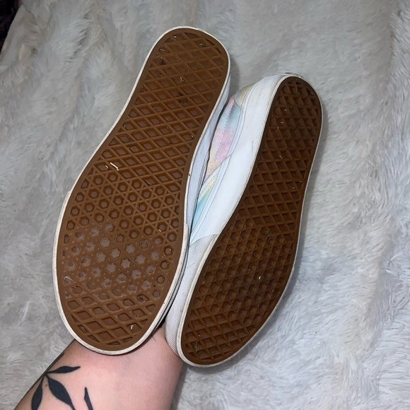 Cans Tie Dye Slip on Shoe size women’s 9 men’s 7.5 Pink Blue and Yellow - Picture 3 of 6